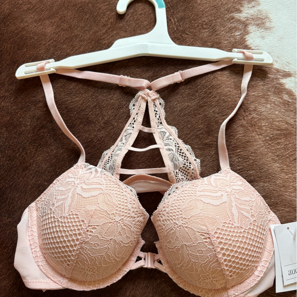 Target Lace Push-Up Bralette in Blush